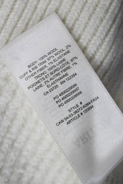 Wilfred Unisex V-Neck White Cardigan Long Sleeve Size 2XS