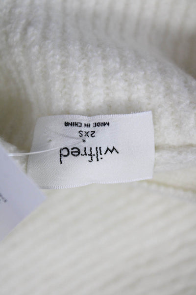 Wilfred Unisex V-Neck White Cardigan Long Sleeve Size 2XS