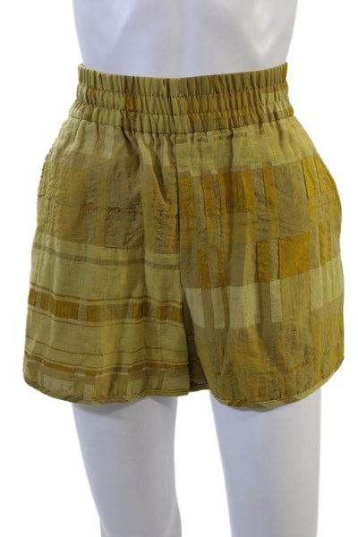 Baum Und Pferdgarten Unisex Bohemian Check Beige Shorts Size S