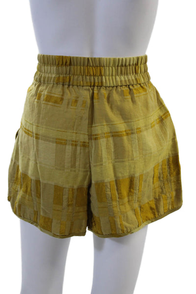 Baum Und Pferdgarten Unisex Bohemian Check Beige Shorts Size S