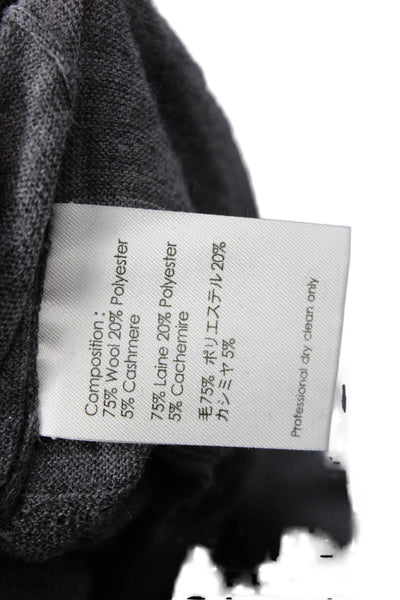 3.1 Phillip Lim Unisex Dark Gray Pullover Sweater Wool Cashmere Size L