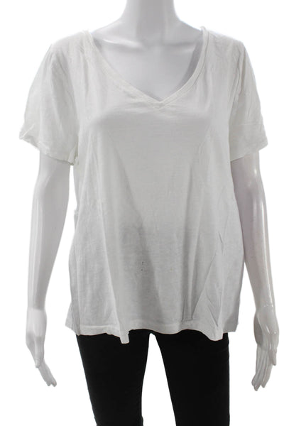 J Crew Womens Basic V-Neck Cotton Short Sleeve T-Shirt Size 2XL