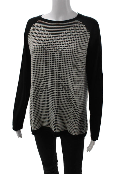 Neiman Marcus Unisex Black Pullover Silk Cashmere Wool Size XL