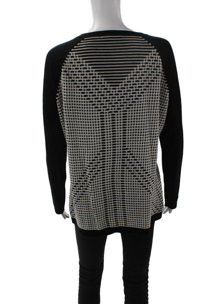 Neiman Marcus Unisex Black Pullover Silk Cashmere Wool Size XL
