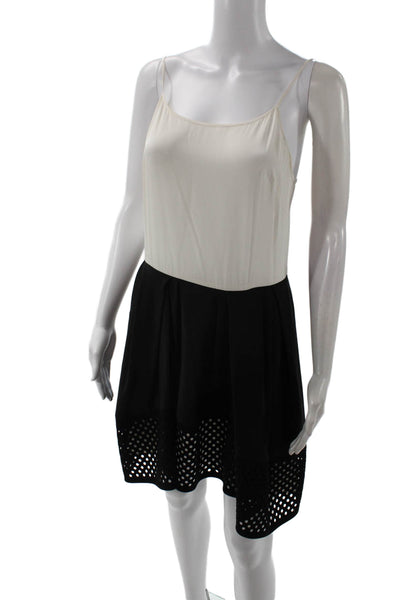 3.1 Phillip Lim Women White Silk Slip Dress Sleeveless Zip Designer Size 6