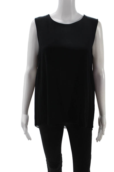 Rag & Bone Women Black Basic Sleeveless Tank Size L
