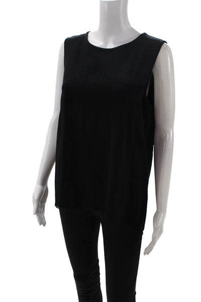 Rag & Bone Women Black Basic Sleeveless Tank Size L