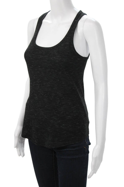 Helmut Lang Womens Black Jersey Tank Round Neck Size PP