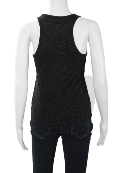 Helmut Lang Womens Black Jersey Tank Round Neck Size PP