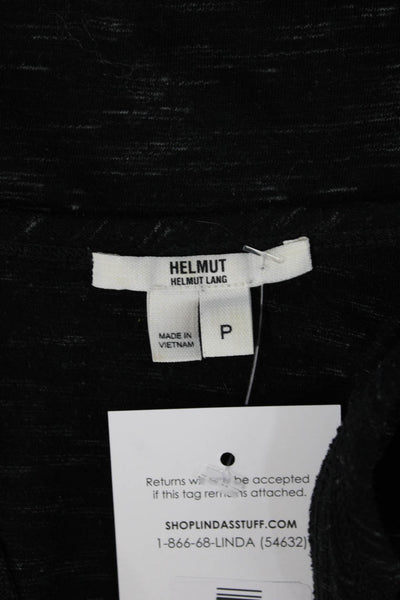 Helmut Lang Womens Black Jersey Tank Round Neck Size PP