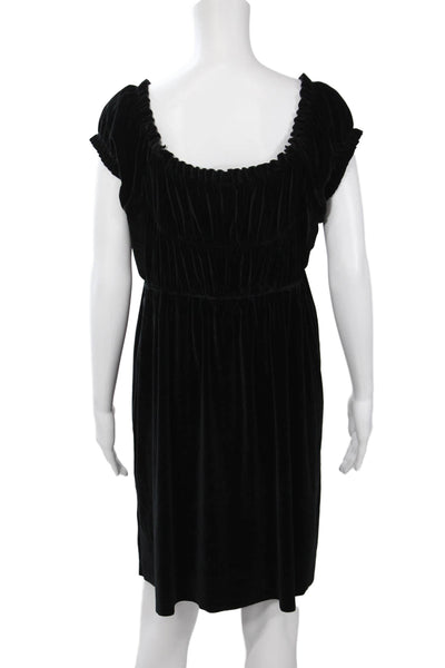 Free People Womens Black Mini Shift Dress Size L