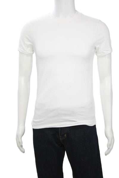 Asos Mens White Classic Crew Neck Short Sleeve T-Shirt 97% Cotton Size M