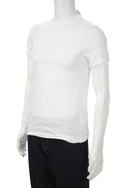 Asos Mens White Classic Crew Neck Short Sleeve T-Shirt 97% Cotton Size M