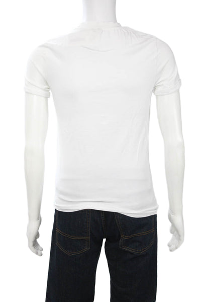 Asos Mens White Classic Crew Neck Short Sleeve T-Shirt 97% Cotton Size M