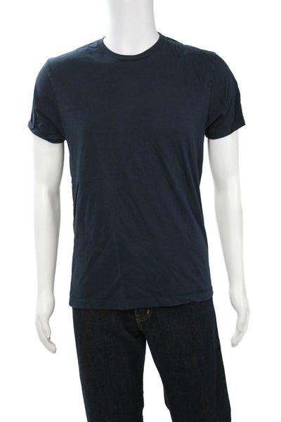 J Crew Mens Dark Blue Cotton Crew Neck Short Sleeve T-Shirt Size M