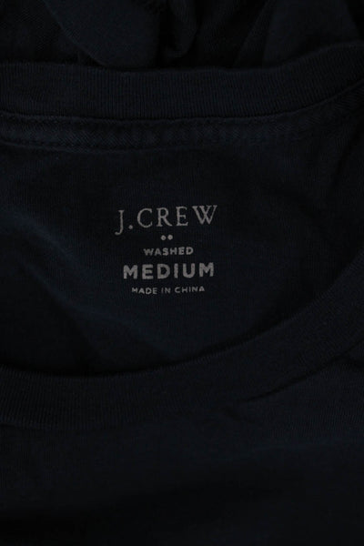 J Crew Mens Dark Blue Cotton Crew Neck Short Sleeve T-Shirt Size M