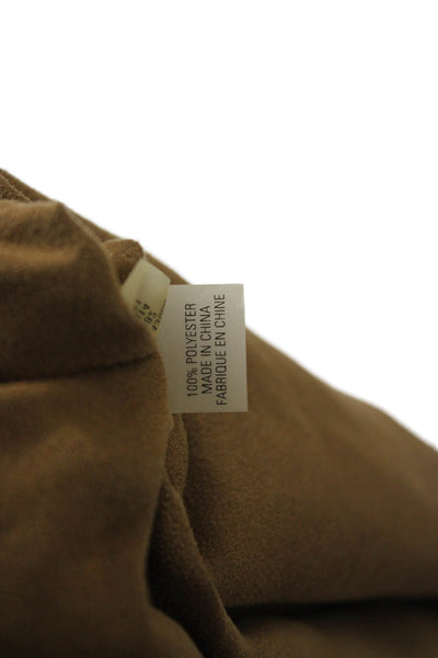 Elie Tahari Women Brown Polyester Petite 3/4 Sleeve Jacket Size S