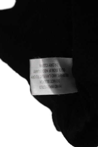 Cullen Unisex Cardigan Black Mock Neck Long Sleeve Cotton Viscose Size M