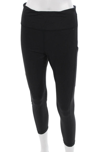 Athleta Womens Cropped Ankle Leggings Black Size M