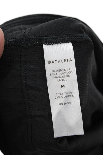 Athleta Womens Cropped Ankle Leggings Black Size M
