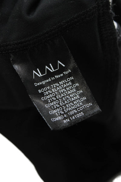 ALALA Womens Ankle Leggings Black Size XS