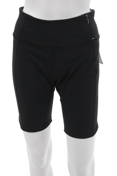 Calia Unisex Biker Shorts Black Nylon Spandex Zip Size L