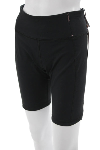 Calia Unisex Biker Shorts Black Nylon Spandex Zip Size L