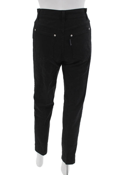 Piazza Sempione Womens Black Ankle Cropped Jeans Size 27