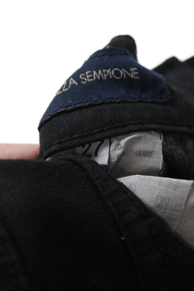 Piazza Sempione Womens Black Ankle Cropped Jeans Size 27