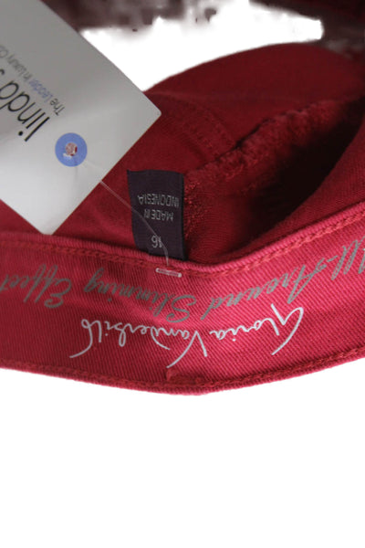 Gloria Vanderbilt Edition Unisex Bermuda Shorts High Rise Red Size 16