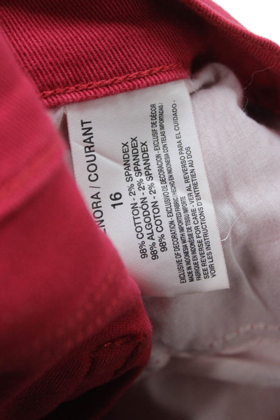 Gloria Vanderbilt Edition Unisex Bermuda Shorts High Rise Red Size 16