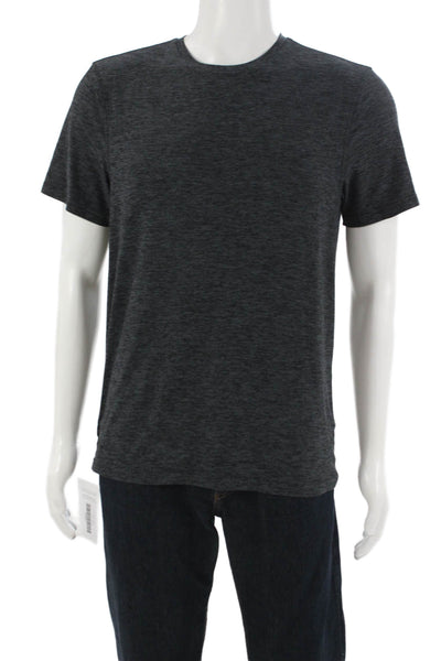 Outdoor Voices Mens Dark Gray T-Shirt Crew Neck Short Sleeve Polyester Size S