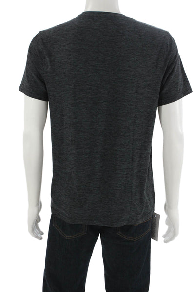 Outdoor Voices Mens Dark Gray T-Shirt Crew Neck Short Sleeve Polyester Size S