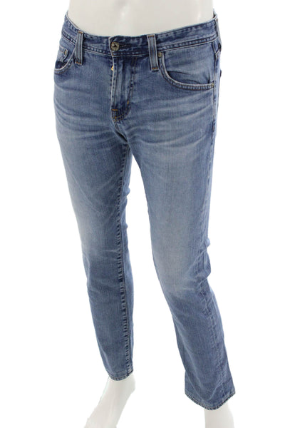 AG Adriano Goldschmied Mens Straight Blue Jeans Size 30