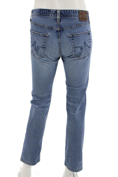 AG Adriano Goldschmied Mens Straight Blue Jeans Size 30