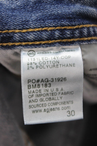 AG Adriano Goldschmied Mens Straight Blue Jeans Size 30