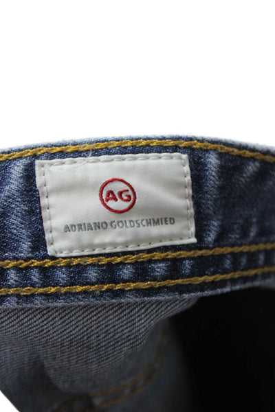 AG Adriano Goldschmied Unisex Boyfriend Cropped Blue Jeans Size 30