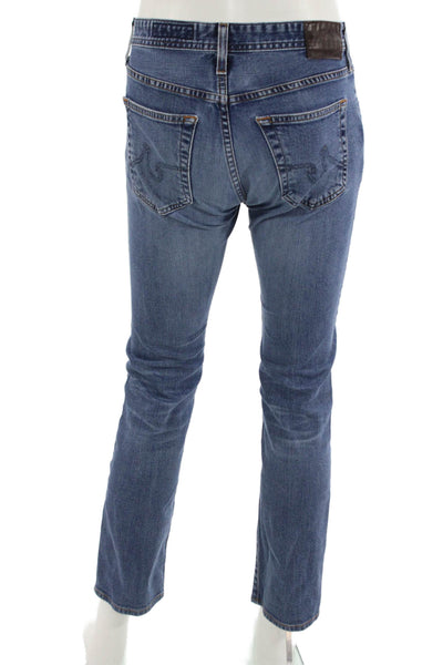 AG Adriano Goldschmied Mens Cropped Straight Blue Jeans Size 30