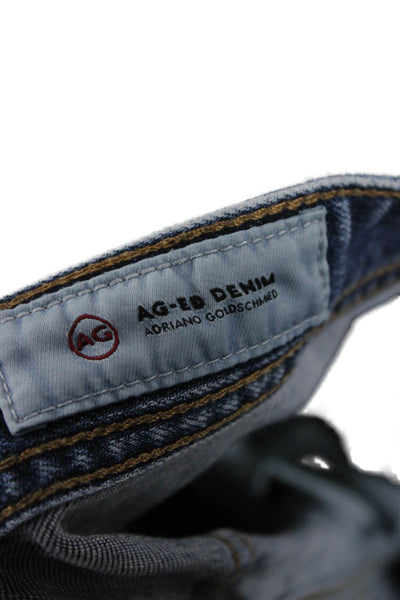 AG Adriano Goldschmied Mens Cropped Straight Blue Jeans Size 30