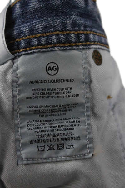 AG Adriano Goldschmied Mens Cropped Straight Blue Jeans Size 30