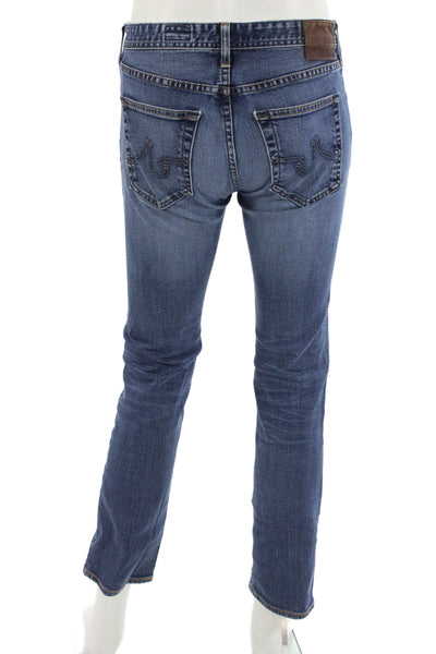 AG Adriano Goldschmied Mens Skinny Straight Jeans Dark Blue Size 30