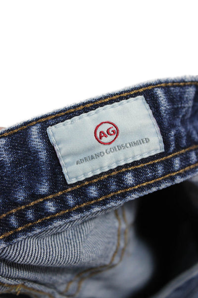 AG Adriano Goldschmied Mens Skinny Straight Jeans Dark Blue Size 30