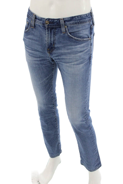 AG Adriano Goldschmied Mens Blue Straight Jeans Size 30