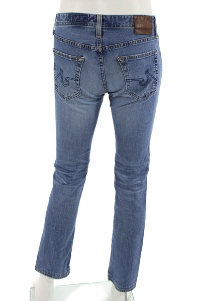 AG Adriano Goldschmied Mens Blue Straight Jeans Size 30