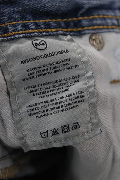 AG Adriano Goldschmied Mens Blue Straight Jeans Size 30