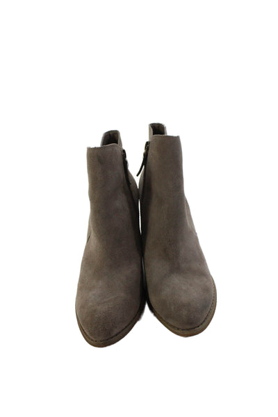 Treasure & Bond Womens Suede Belted Ankle Boots Brown Size 8.5 Medium