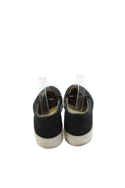 M Gemi Womensa Suede Woven Slide On Sneakers Black Size 39 9