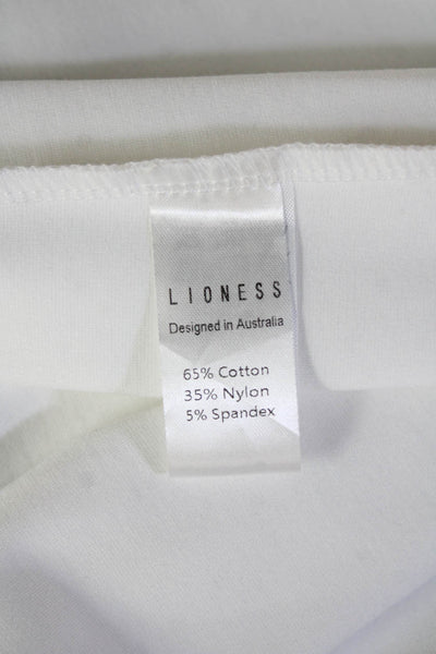 Lioness Womens Pleated Skater Mini Skirt White Size 2XL