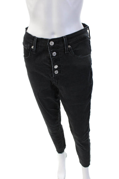 Levis Womens Ankle Skinny Mid Rise Jeans Black Size 31