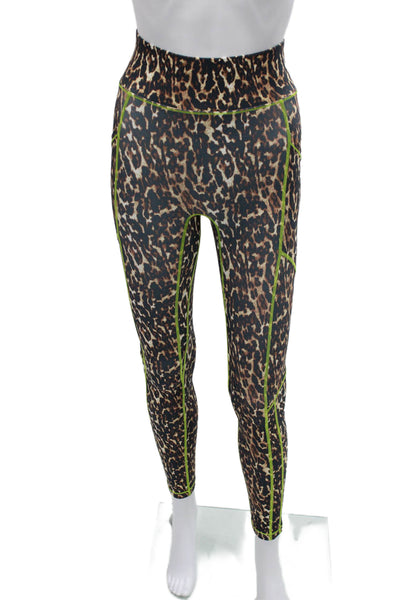 All Access Womens Black Leopard Ankle Jeggings Size XS